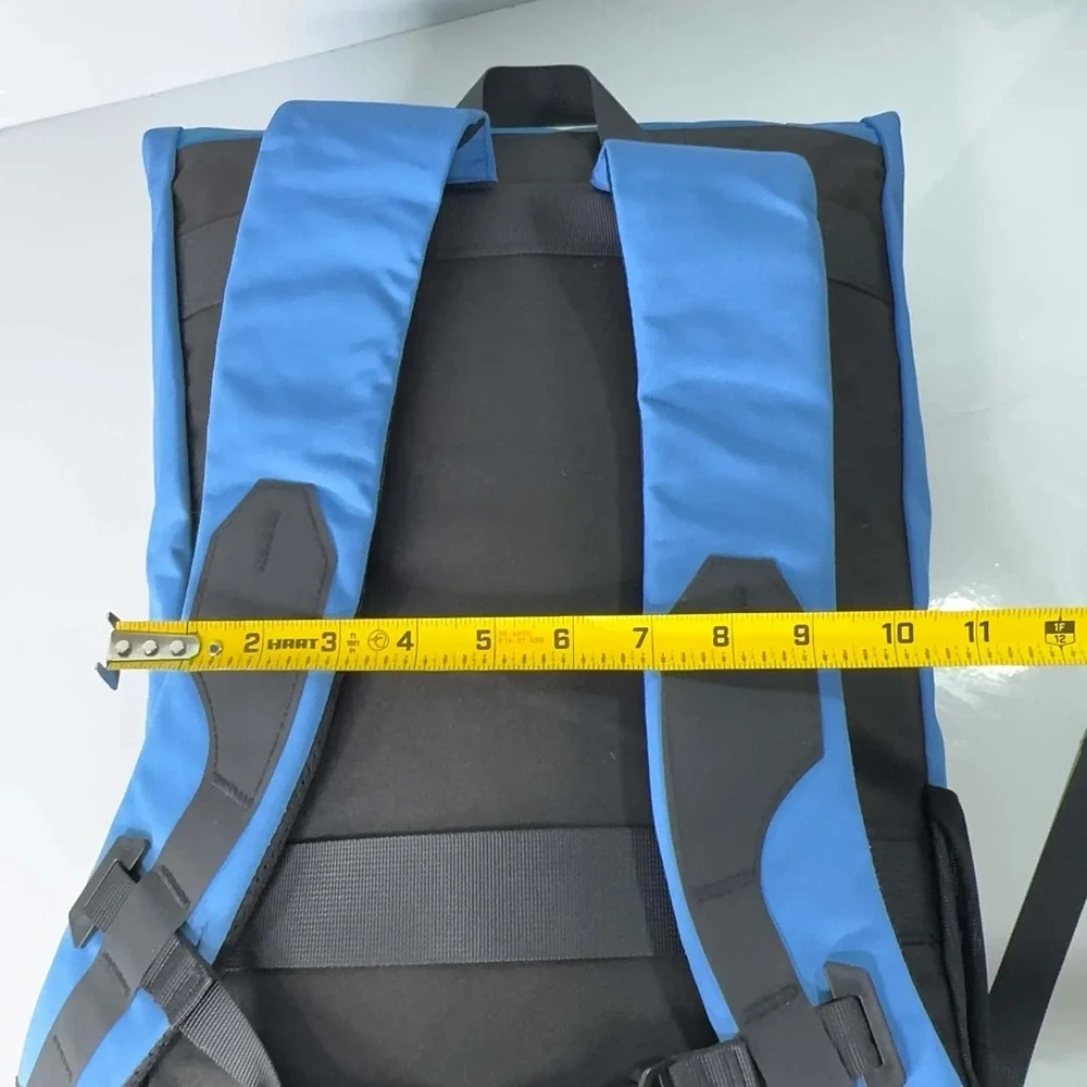 HOKA Fly Human Fly Roll Top Backpack Blue Black Running Hiking Travel Bag 20L